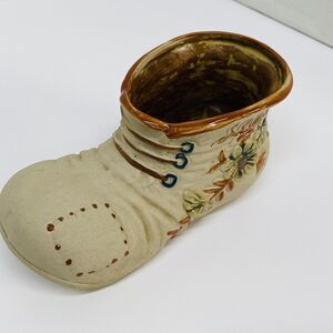 Rubens Originals Shoe Boot  Planter Vintage Ceramic  6.5 x 3"  Pottery